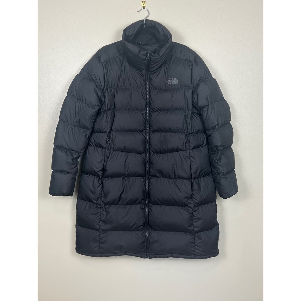 The North Face Metropolis 550 Down Puffer Parka Jacket Black Womens XXXL 3XL